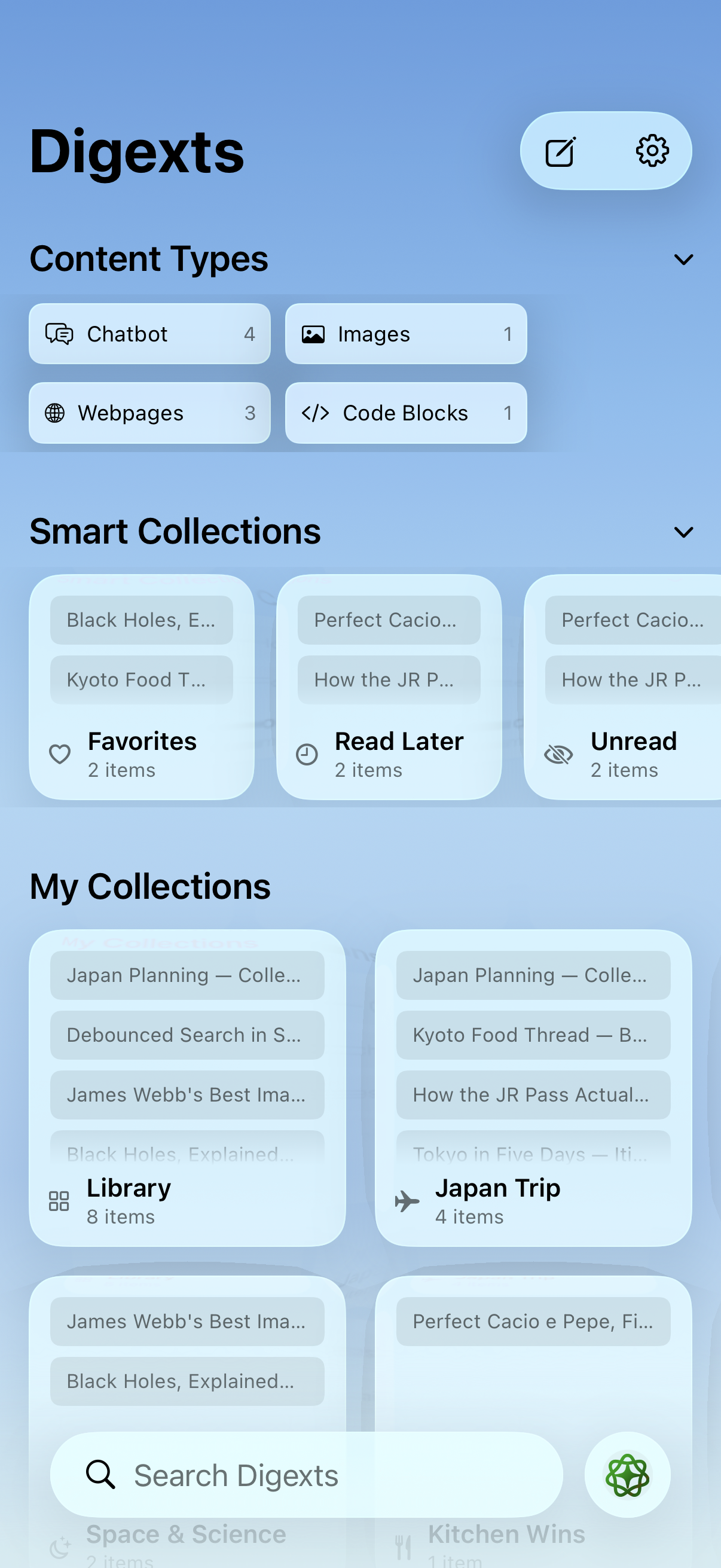 Digext library in light mode